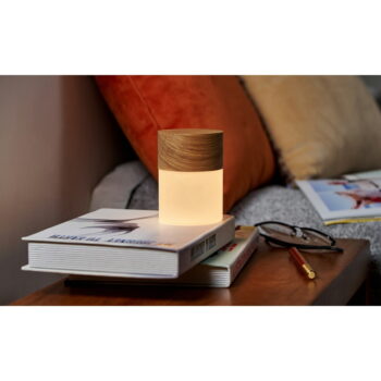 Stmievateľná stolová lampa v prírodnej farbe so skleneným tienidlom (výška 10,5 cm) Lemelia - Gingko – Obrázok 7