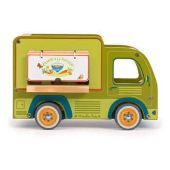 Drevené autíčko La Grande Famille Food Truck  – Moulin Roty - Image 2