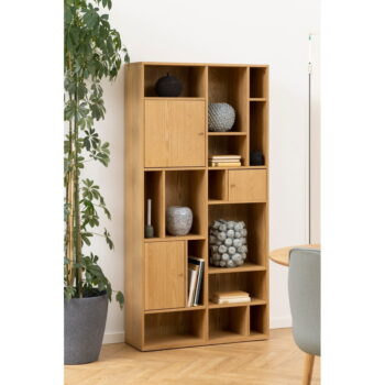Knižnica v dekore duba v prírodnej farbe 90x180 cm Rangoon – Actona - Image 8