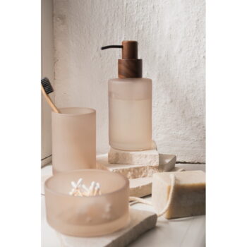 Béžový sklenený dávkovač mydla 280 ml Modest – Mette Ditmer Denmark - Image 3