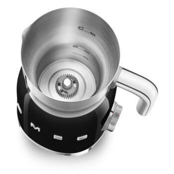 Čierny elektrický šľahač mlieka Retro Style – SMEG - Image 3