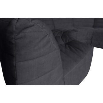 Antracitová zamatová variabilná rohová pohovka Bag – WOOOD - Image 5