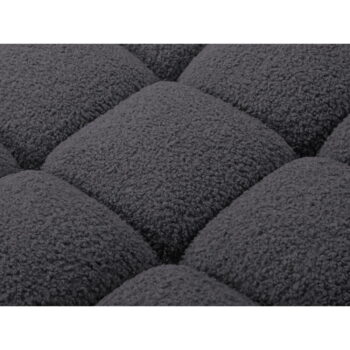 Antracitovosivá modulárna rohová pohovka z textílie bouclé (pravý roh) Bellis – Micadoni Home - Image 7