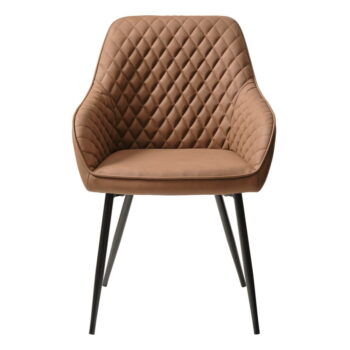 Jedálenská stolička z imitácie kože v tehlovej farbe Milton – Unique Furniture – Obrázok 2