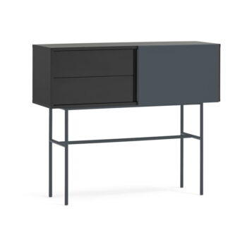 Čierno-antracitový konzolový stolík 35x110 cm Nube – Teulat - Image 3