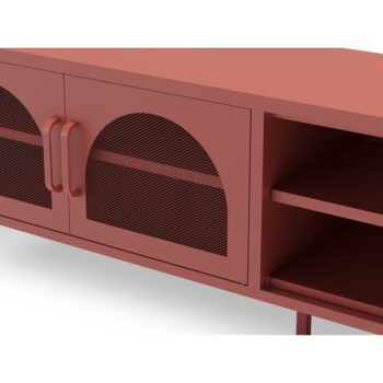 TV stolík v tehlovej farbe 160x50 cm Diora – Marckeric - Image 6