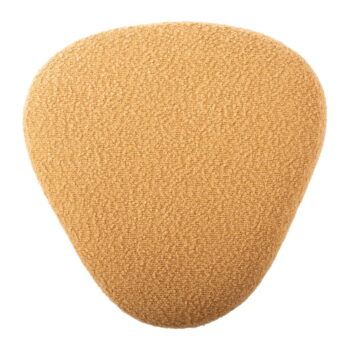 Žltý taburet z textílie buklé Ada – Leitmotiv – Obrázok 3