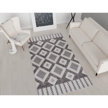 Sivý prateľný koberec behúň 200x80 cm - Vitaus - Image 2