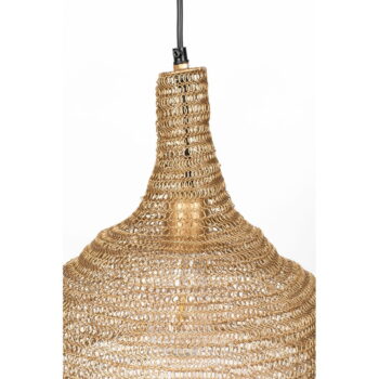 Závesné svietidlo v zlatej farbe White Label Lena, ø 37 cm - Image 10