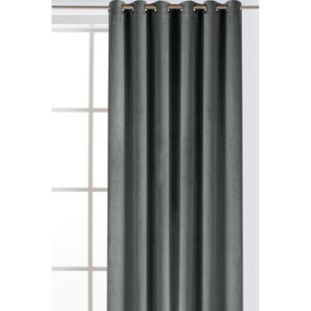 Tmavosivý zamatový dimout záves 200x300 cm Velto – Filumi
