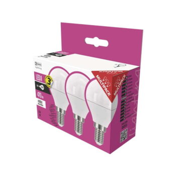Súprava 3 LED žiaroviek EMOS Classic Mini Globe Neutral White, 5W E14 - Image 2