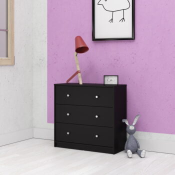 Čierna komoda Tvilum May, 72 x 68 cm - Image 6