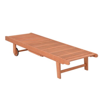 Drevené záhradné ležadlo v krémovo-prírodnej farbe San Diego – Garden Pleasure - Image 10