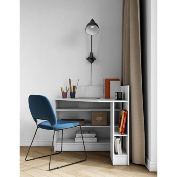 Pracovný stôl s bielou doskou 94x94 cm Wall – TemaHome - Image 6