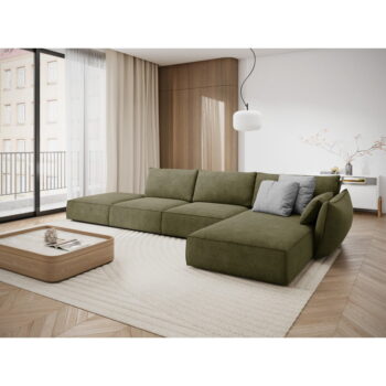 Zelená rohová pohovka (pravý roh) Vanda - Mazzini Sofas - Image 4