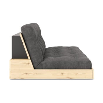 Čierno-antracitová menčestrová rozkladacia pohovka 196 cm Base – Karup Design - Image 2