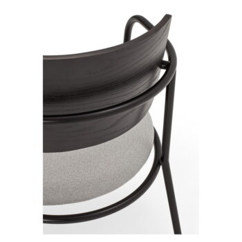 Čierno-sivá jedálenská stolička v dekore jaseňa Eclipse - Teulat – Obrázok 2