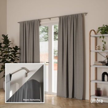 Oceľová roztiahnuteľná garniža 76 - 213 cm Twilight – Umbra - Image 11