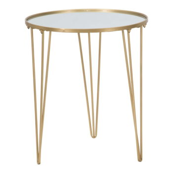 Okrúhly konferenčný stolík v zlatej farbe ø 50 cm Glam – Mauro Ferretti - Image 3