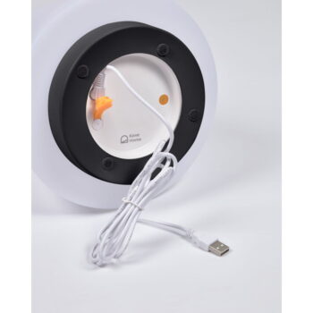 Biela plastová LED stmievateľná stolová lampa (výška 24 cm) Udiya – Kave Home - Image 6