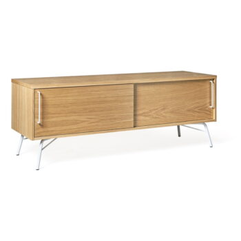 TV stolík s bielymi nohami Woodman Ashburn - Image 2