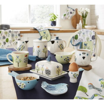 Utierky, zástera a chňapka v súprave 5 ks Forest Birds – Cooksmart ® - Image 2