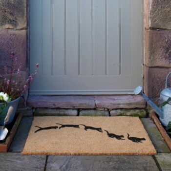 Rohožka z kokosového vlákna 60x90 cm Jumping Cats – Artsy Doormats - Image 7