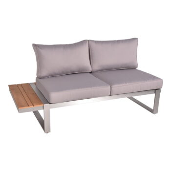 Béžový kovový záhradný lounge set pre 6 Aurea – Garden Pleasure – Obrázok 3