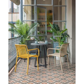 Horčicovožltá záhradná stolička Kave Home Isabellini - Image 6