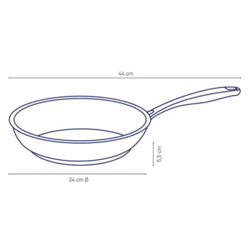 Antikoro panvica na vyprážanie Kela Flavoria, ø 24 cm - Image 5
