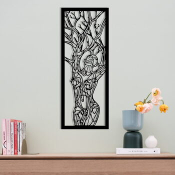 Kovová nástenná dekorácia 20x51 cm - Wallity - Image 2