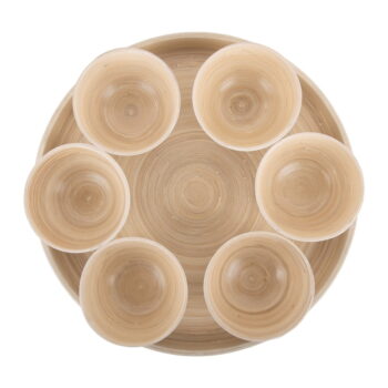 Bambusová servírovacia súprava v prírodnej farbe ø 32 cm Puro – PT LIVING - Image 2