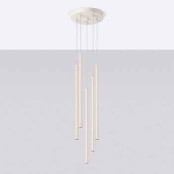 Krémové závesné svietidlo ø 25 cm Fideus – Nice Lamps - Image 3