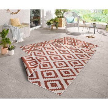 Hnedo-krémový vonkajší koberec NORTHRUGS Malta, 120 x 170 cm - Image 2