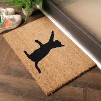 Rohožka z kokosového vlákna 40x60 cm Cat – Artsy Doormats - Image 4