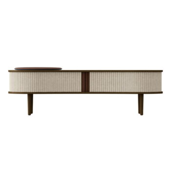 Hnedo-béžový TV stolík v dekore duba 140x40 cm Audacious – UMAGE - Image 4