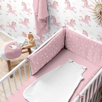 Napínacia mušelínová detská plachta do postieľky 60x120 cm – Bébé Douceur - Image 2