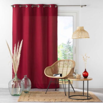 Vínový záves z mikrovlákna 140x260 cm Absolu – douceur d'intérieur – Obrázok 3
