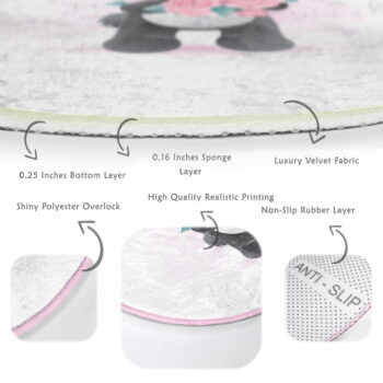 Biely detský koberec ø 100 cm Comfort – Mila Home - Image 8