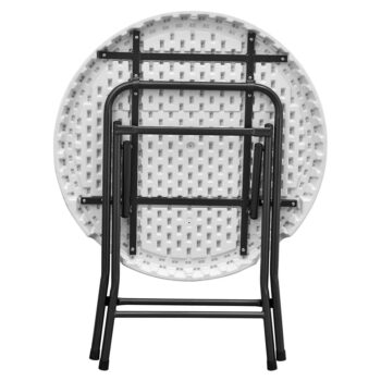 Okrúhly záhradný jedálenský stôl ø 80 cm - Rojaplast – Obrázok 2