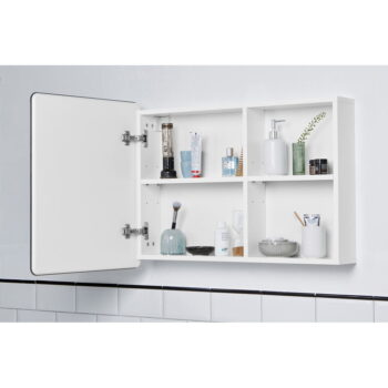 Biela závesná/so zrkadlom kúpeľňová skrinka 80x58 cm Color Bath – Tom Tailor - Image 9