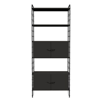 Čierny modulárny policový systém 82x204 cm Dakota – Tenzo – Obrázok 7