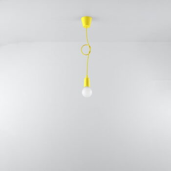 Žlté závesné svietidlo ø 5 cm Rene – Nice Lamps - Image 2