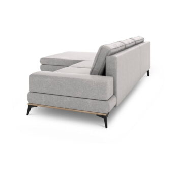 Svetlosivá rozkladacia rohová pohovka Windsor & Co Sofas Planet, ľavý roh - Image 4