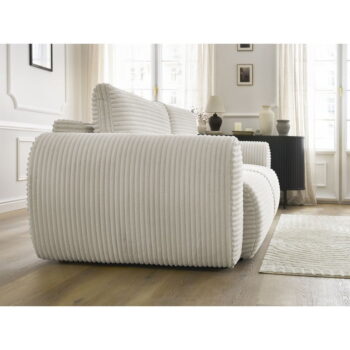 Krémová menčestrová rozkladacia pohovka 257 cm Lucien – Bobochic Paris - Image 11