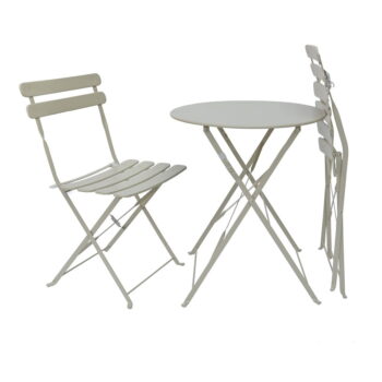 Béžový záhradný jedálenský set pre 2 Bistro - Rojaplast - Image 3