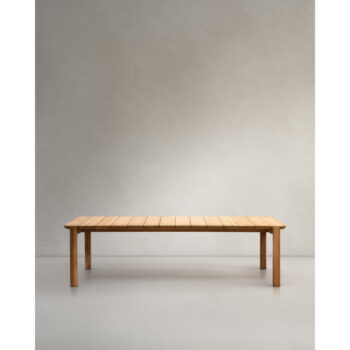 Záhradný jedálenský stôl z dubového dreva 102x220 cm Icaro – Kave Home - Image 2