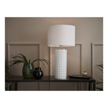 Biela stolová lampa Markslöjd Proud, ø 34 cm - Image 2
