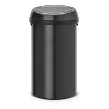 Matne čierny dotykový oceľový odpadkový kôš 60 l Touch Bin – Brabantia - Image 4