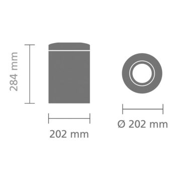 Oceľový odpadkový kôš v lesklo striebornej farbe 7 l Flame Guard – Brabantia - Image 2